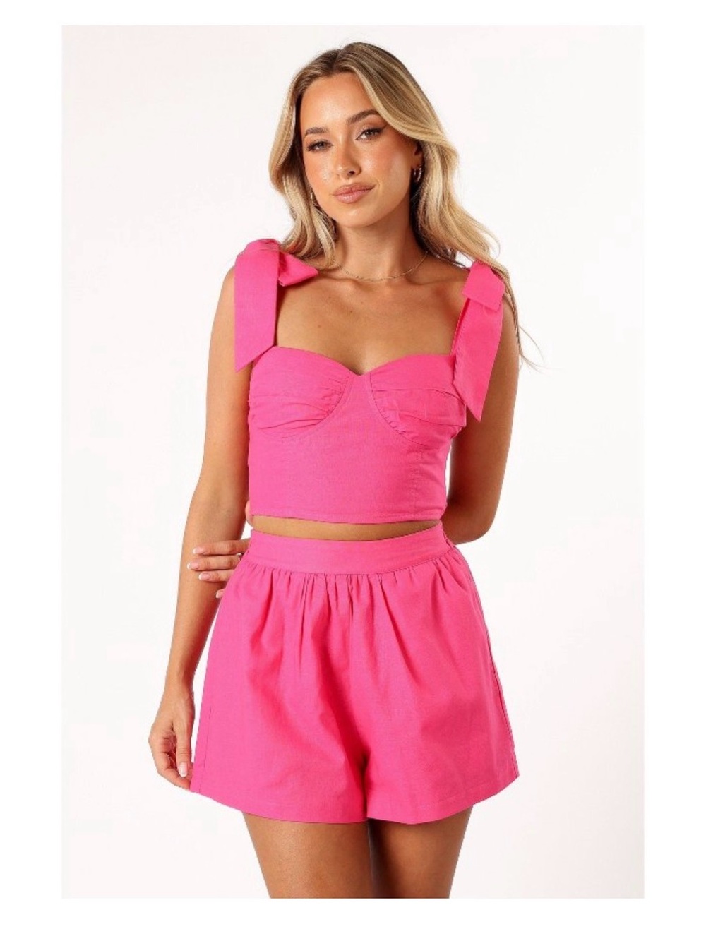 Petal & Pup Benji Short Set in Hot Pink
